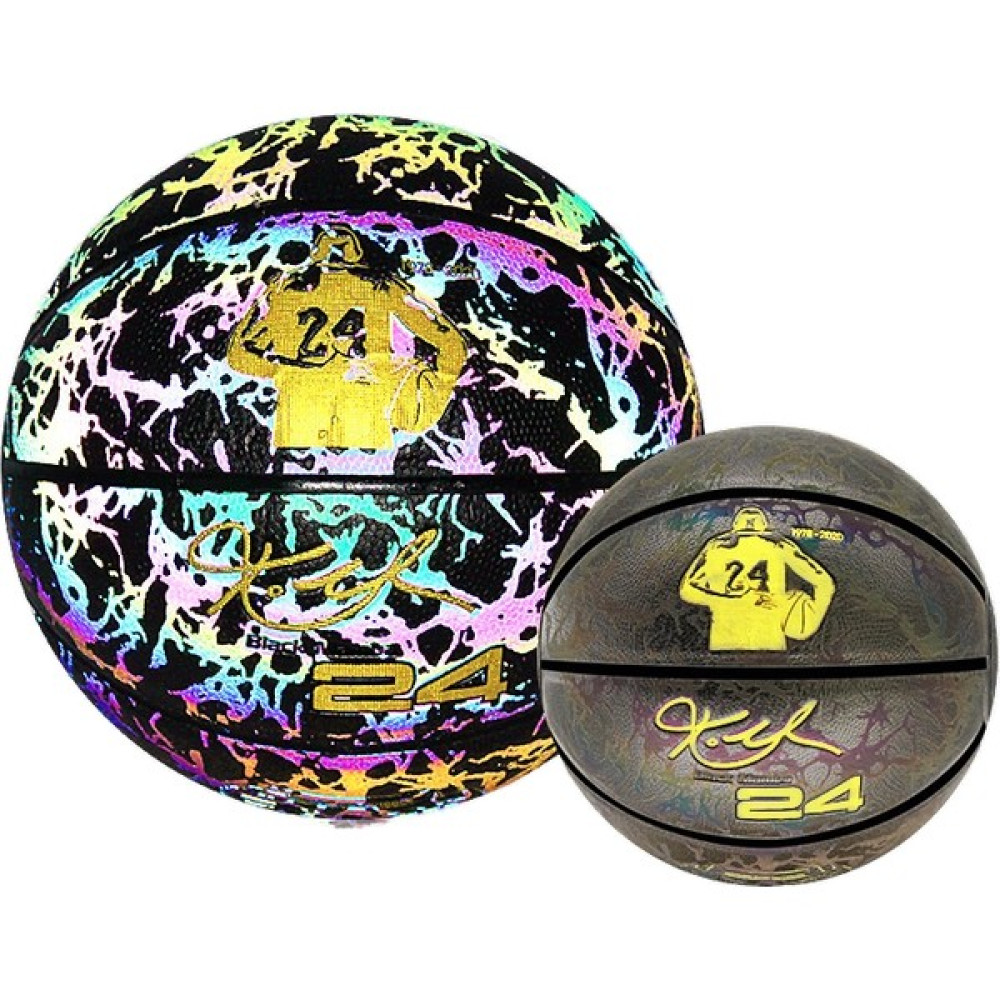 Zethus Basketbol Topu Kobe Bryant Renkli Şimşek Işıklı Işıklı Basketbol No. 7 Yakışıklı Aşınmaya Dayanıklı Basketbol (Yurt Dışından) Toplar Fiyatı
