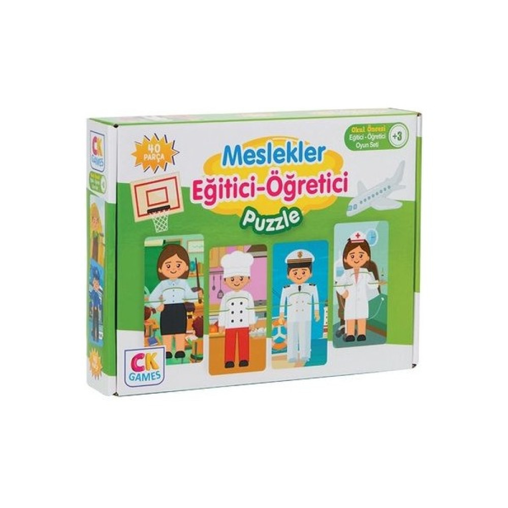 Zetka Ck Games Meslekleri Öğreniyorum Okul Öncesi Oyun Seti +3 Yaş eğitici Öğretici 40 Parça Puzzle Oyun Seti - Renkli Eğitici Oyuncak Fiyatı