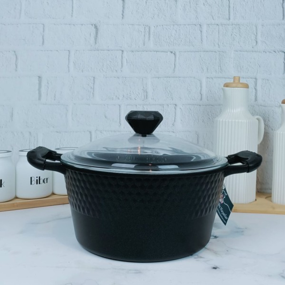 Zetmon Ferro Plus Granit Döküm Yemeklik Çorba Tencere 24CM - Siyah Tencereler Fiyatı