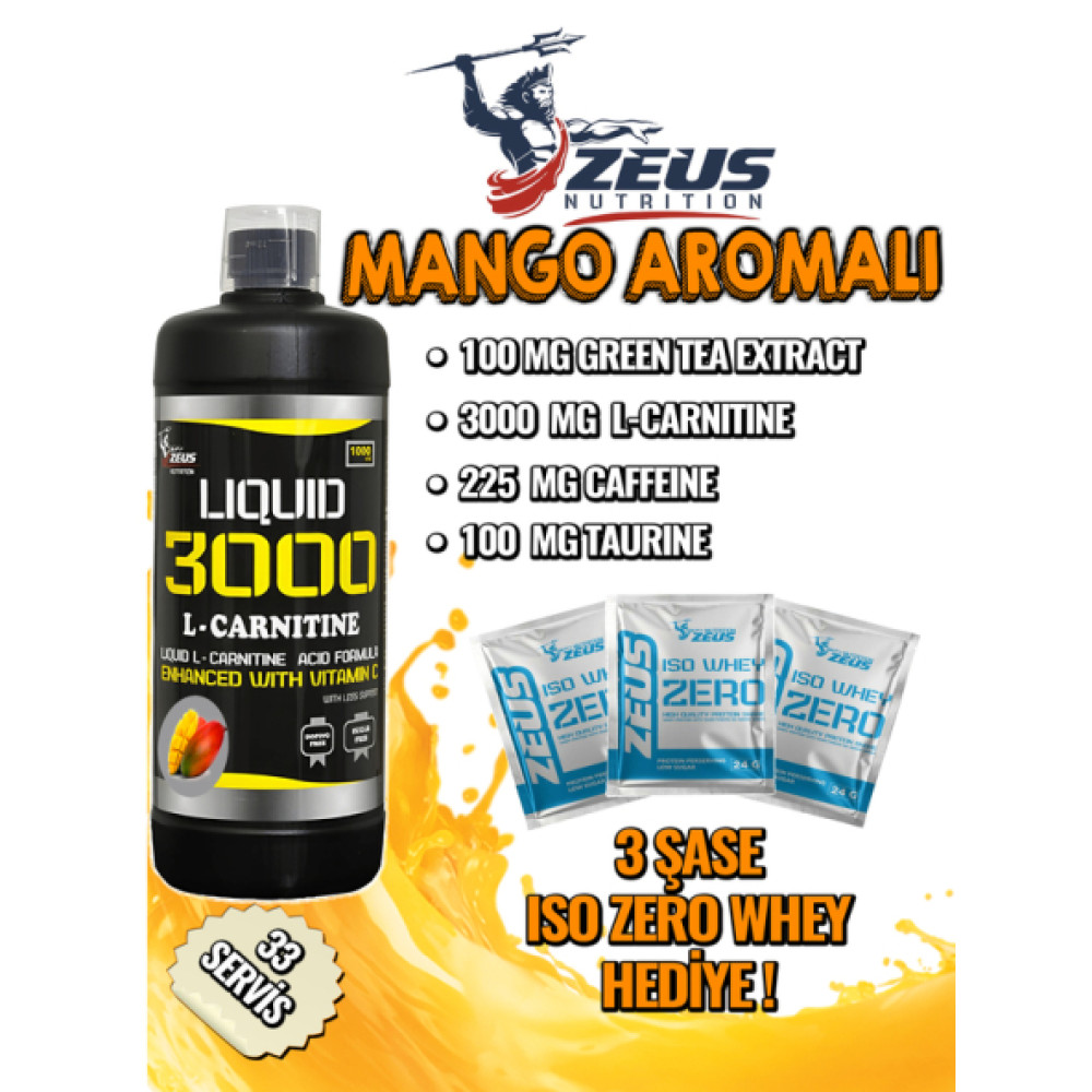 Zeus Nutrition L-Carnitin Liquid 3000 Sporcu Besinleri Fiyatı