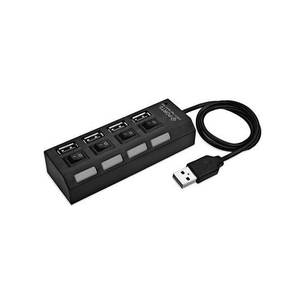 Zey Alfais 4863 4 Port USB 2.0 Hub Çoğaltıcı Çoklayıcı Switch Işıklı Anahtarlı Diğer Fiyatı