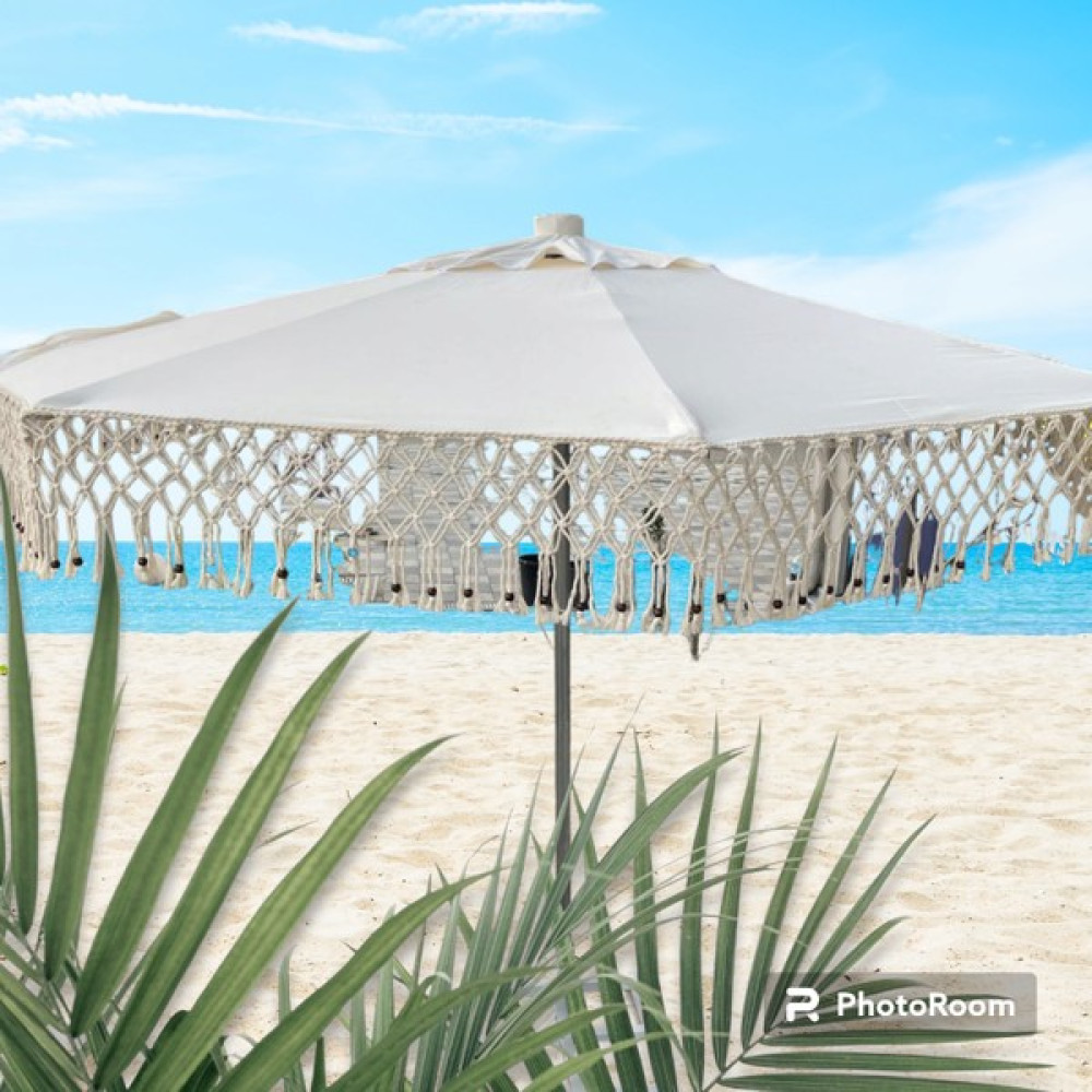 Zeycamping 3m2 Makromelli Plaj Bahçe Teras Restorant Şemşiyesi (Ayak Hariç ) Bahçe Şemsiyesi Fiyatı