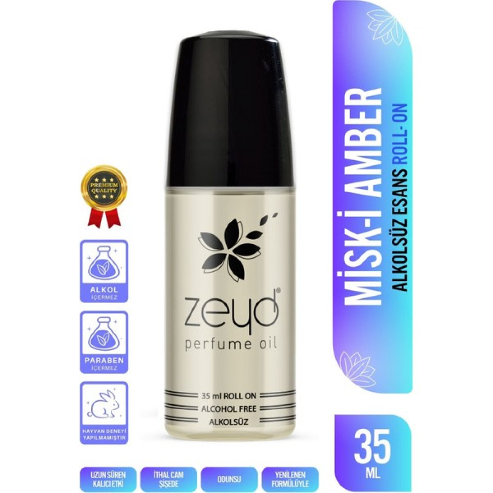 Zeyd Misk-I Amber 35 ml Roll On Alkolsüz Esans-Edp-Cep Parfüm - 30 ml Erkek Parfümleri Fiyatı