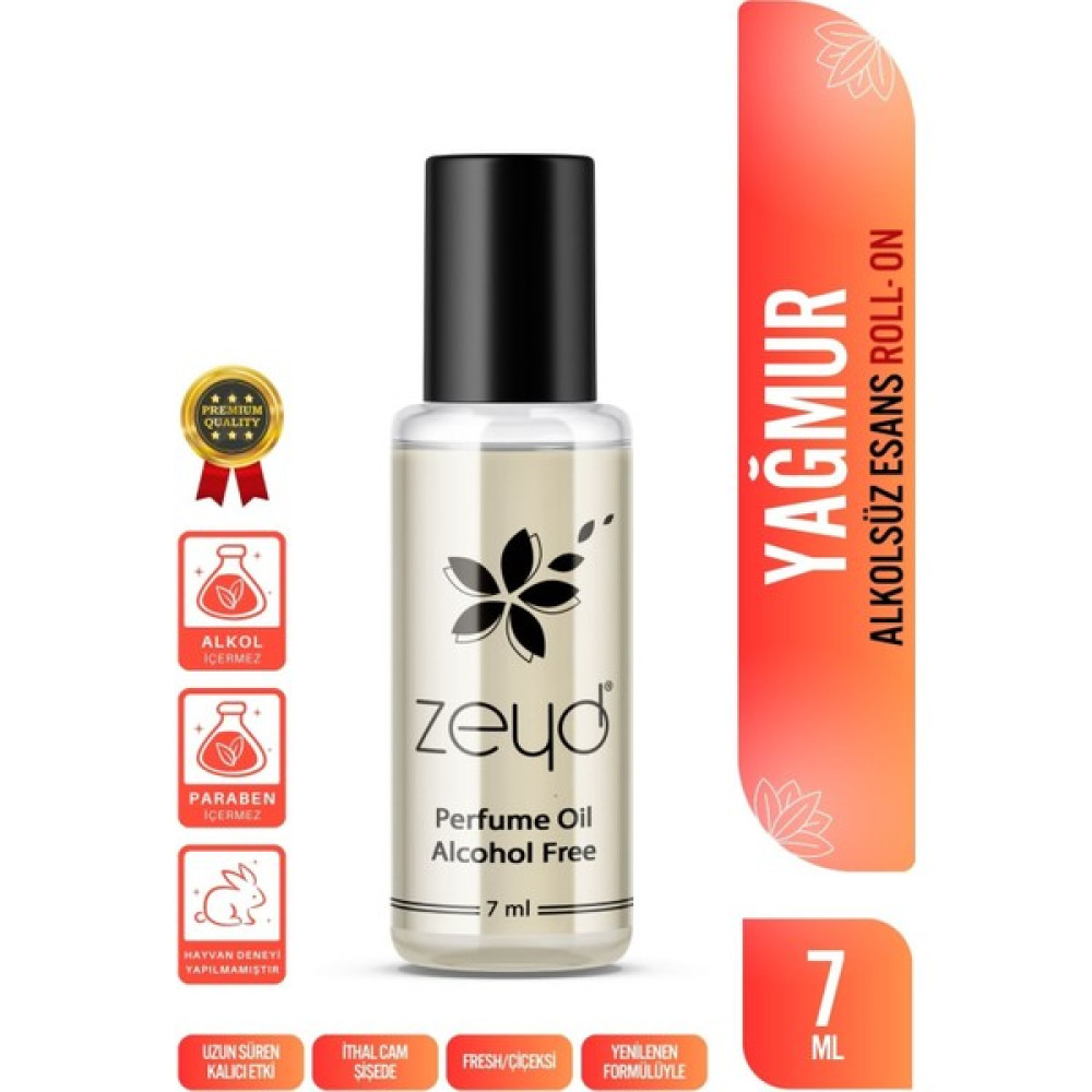 Zeyd Yağmur Kokulu Alkolsüz Esans 7 ml Parfüm Esansı Roll-on Edp Esansiyel Yağ Zeyd - [d] Erkek Parfümleri Fiyatı
