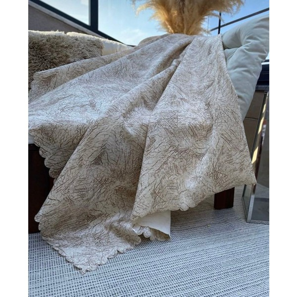 Zeyhan Tekstil Damar Desenli Kaymaz Leke Tutmaz Tüy Toplamaz Süngerli Koltuk Kanepe Çekyat Örtüsü Şalı - Camel - 170 x 215 cm Koltuk & Kanepe Örtüsü Fiyatı