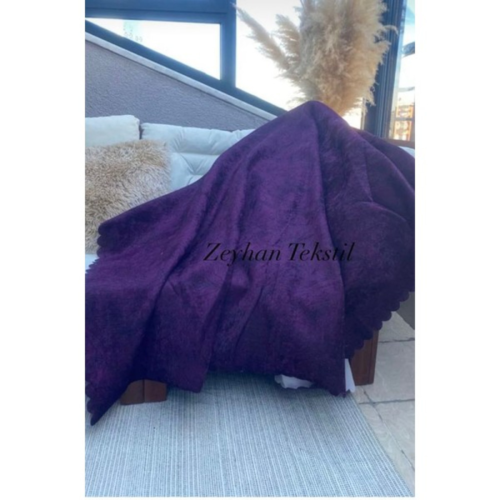 Zeyhan Tekstil Damar Desenli Süngerli Kaymaz Leke Tutmaz Tüy Toplamaz Koltuk Kanepe Çekyat Örtüsü Şalı - Mor - 170 x 215 cm Koltuk & Kanepe Örtüsü Fiyatı