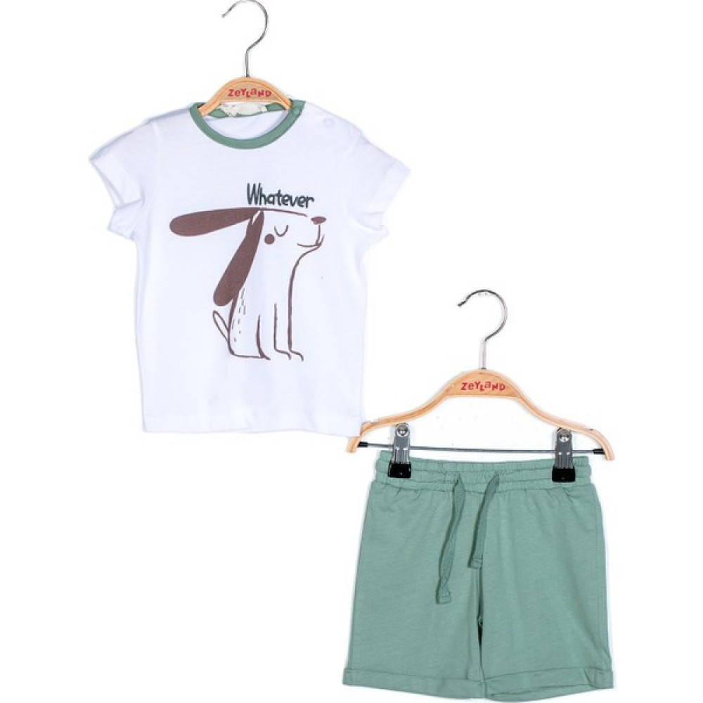 Zeyland Erkek Bebek Baskılı Tshirt ve Şort Takım Erkek Çocuk Giyim Takımı Fiyatı
