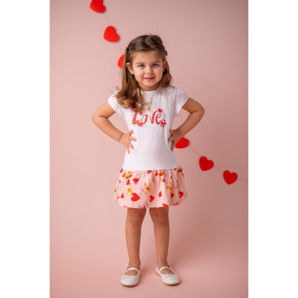 Zeyland Kız Bebek Beyaz Love Fırfırlı Elbise (9 Ay - 4 Yaş ) Bebek Elbisesi Fiyatı