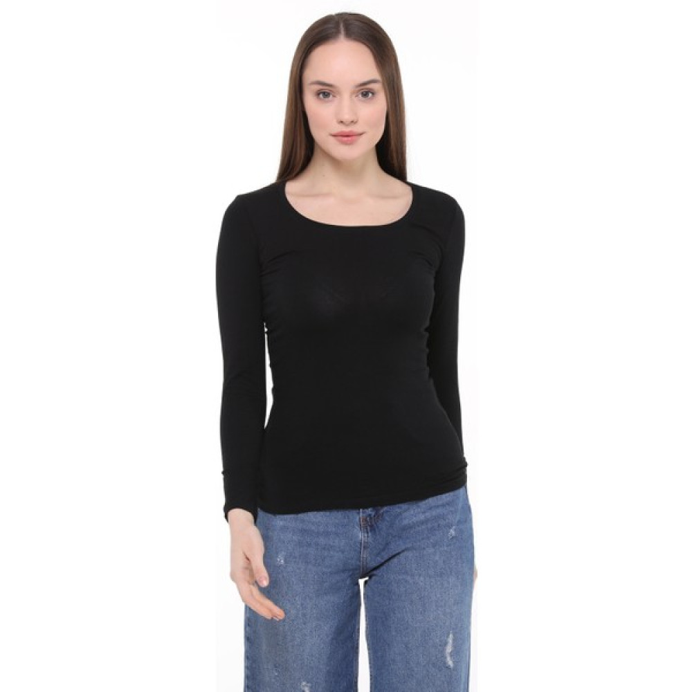 Zeymer Basic Comfort Pamuklu U Yaka Uzun Kollu Tişört Bayan T-shirt Fiyatı