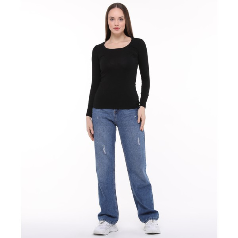 Zeymer Basic Kaskorse Kayıkçı Yaka Uzun Kol T-Shirt Bayan T-shirt Fiyatı