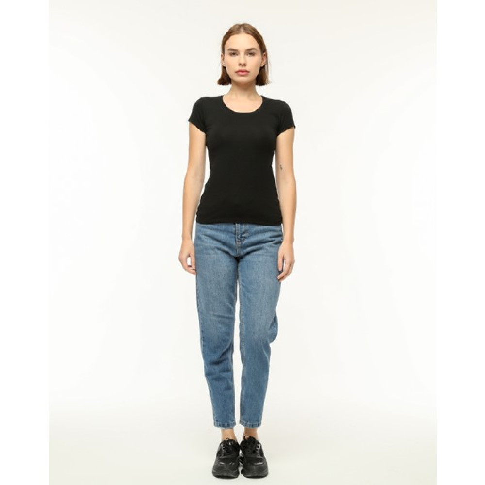 Zeymer Basic U Yaka Pamuklu Comfort Kısa Kollu Tişört Bayan T-shirt Fiyatı