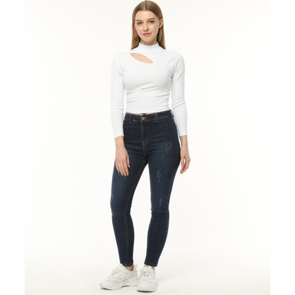 Zeymer Kaşkorse Yarım Balıkçı Uzun Kollu Tshirt Bayan T-shirt Fiyatı
