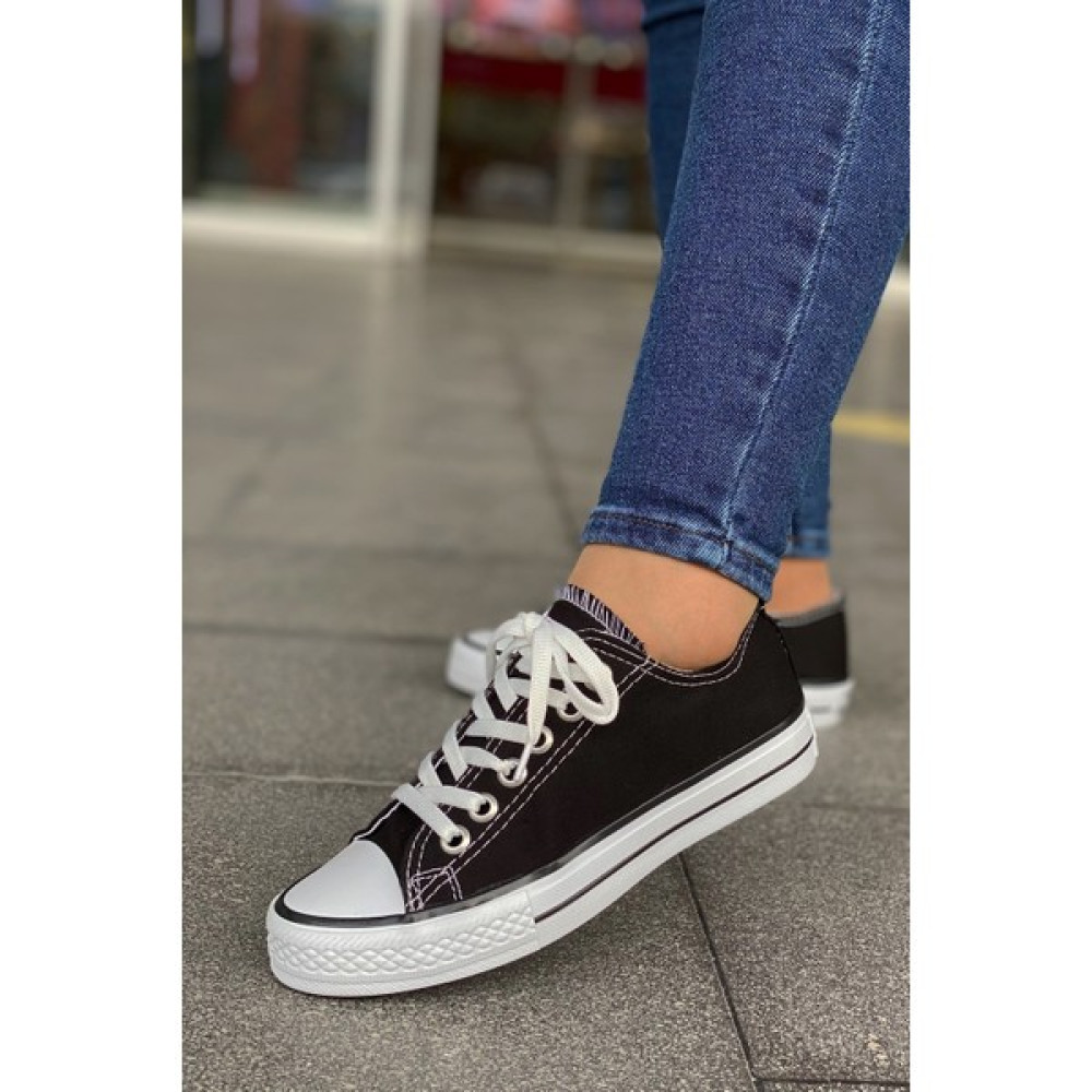 Zeynelboz Siyah Keten Sneaker Cnvrs Ayakkabı Spor Ayakkabı Fiyatı