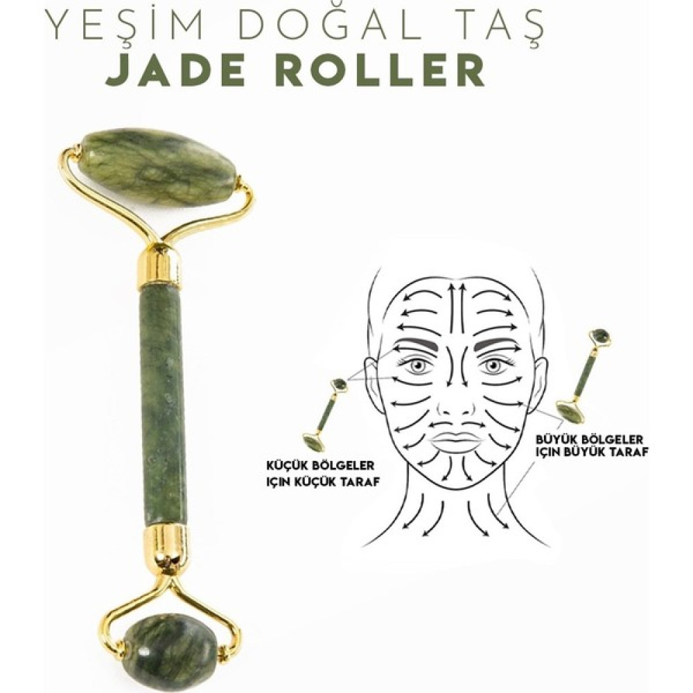Zeynep Büyükbay Yeşim Taşı Yüz Masaj Aleti (Jade Roller) - Yeşil Masaj Cihazları Fiyatı