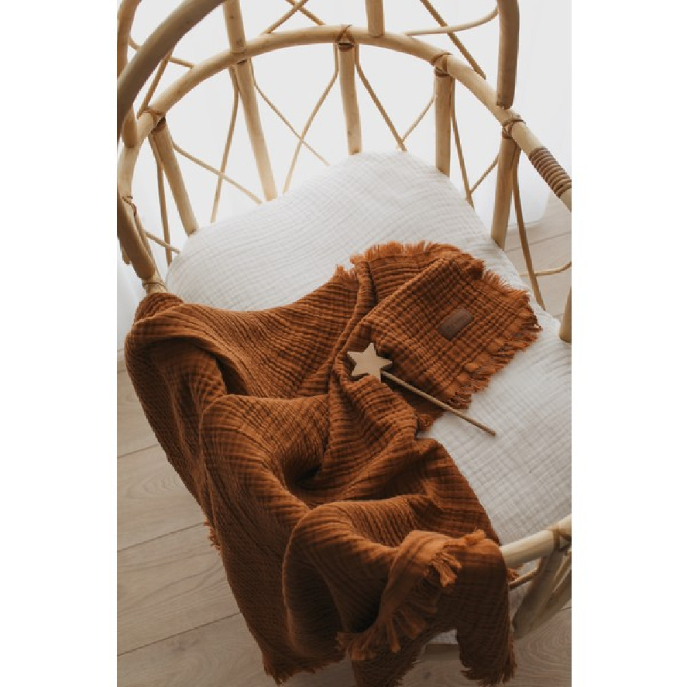 Zeypba Tarçın Müslin 4 Katlı Müslin Bebek-Çocuk Battaniyesi %100 Pamuk 110x110cm Bebek Battaniyesi Fiyatı
