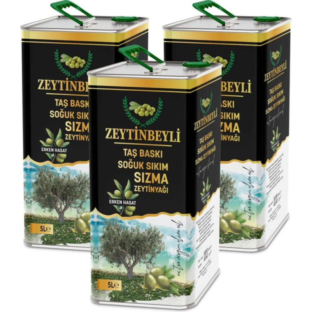 Zeytinbeyli 15 Litre Zeytinbeyli Natürel Sızma Soğuk Sıkım Taş Baskı Zeytinyağı - 15 lt Diğer Fiyatı