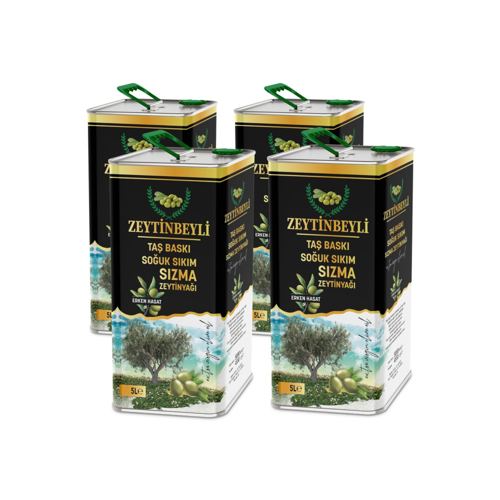 Zeytinbeyli Naturel Sızma Soğuk Sıkım Taş Baskı 20 lt Zeytinyağı 0.3 Asit Sıvı Yağ ve Zeytinyağı Fiyatı