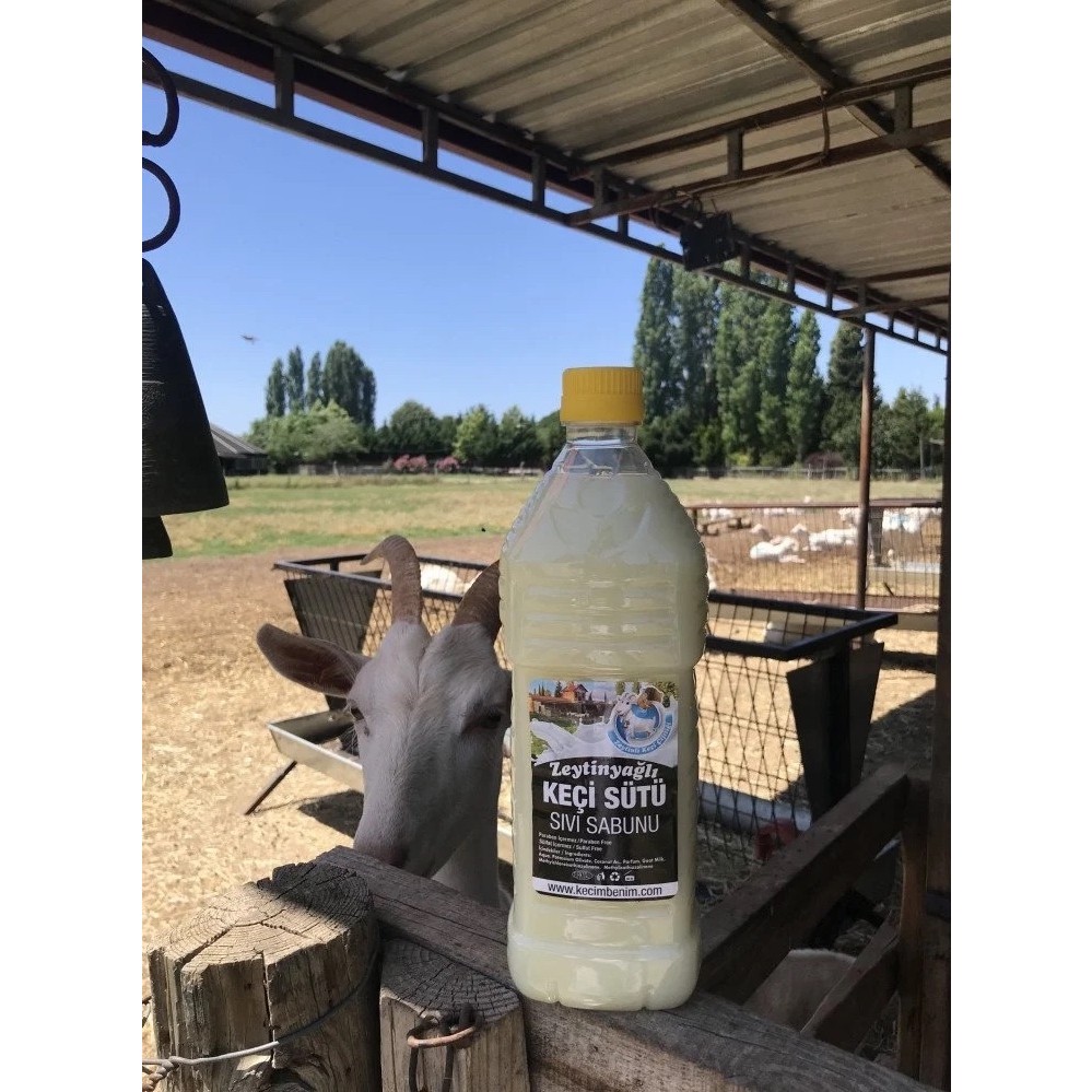 Zeytinyağlı Keçi Sütü Sıvı Sabunu 1000 ml (NEMLENDİRİCİ TEMİZLEYİCİ KIRIŞIKLIK LEKE AZALTAN) El Bakımı Fiyatı