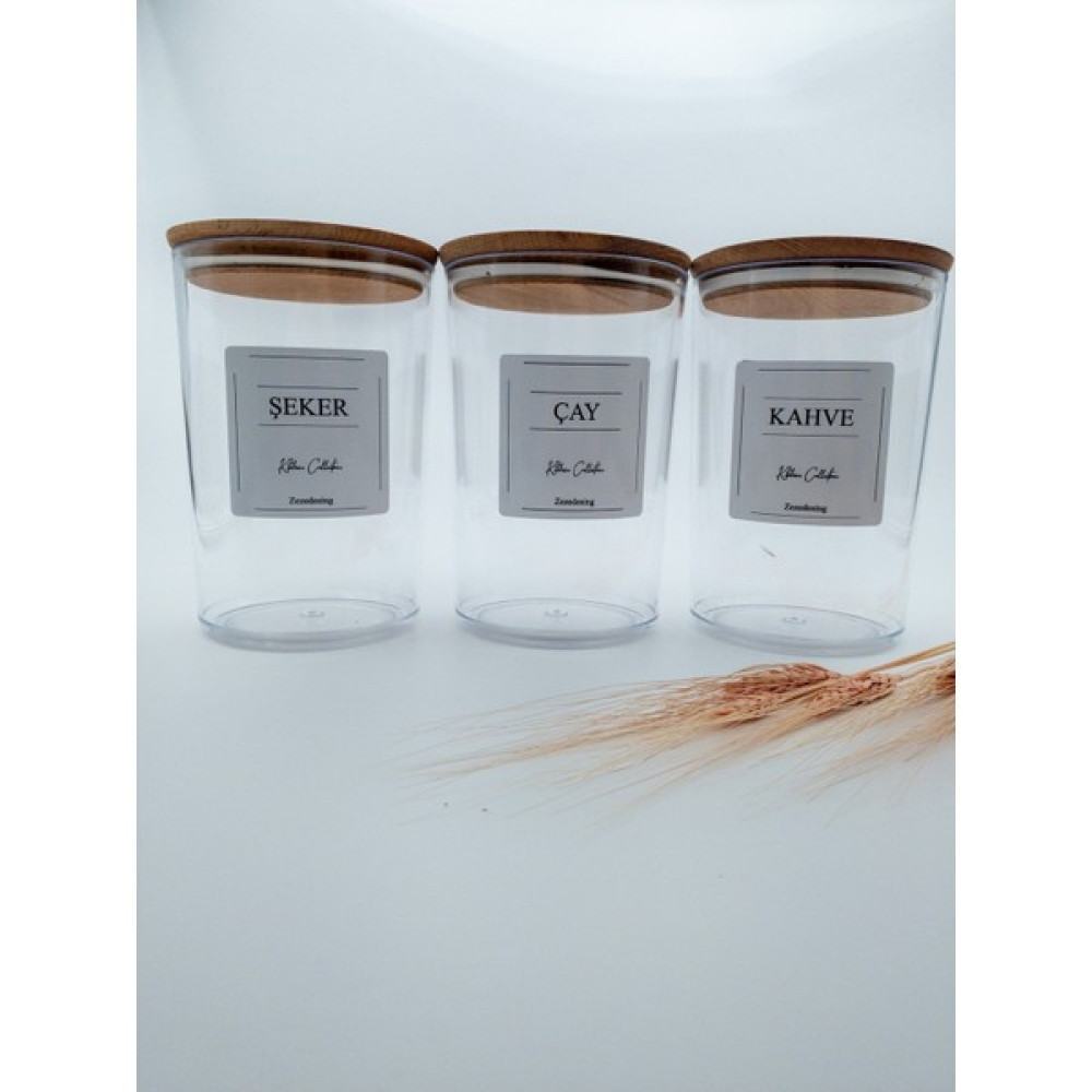 Zeze Desing Çay-Şeker ve Kahve Saklama Kutusu 1500 ml Saklama Kapları Fiyatı