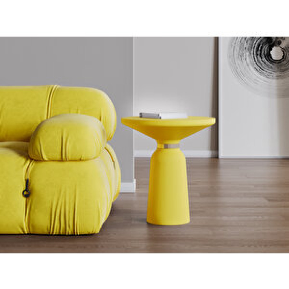 Zeze Home Elegance Sehpa Krom Sarı Yan Sehpa Fiyatı