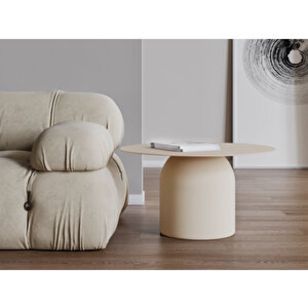 Zeze Home Hardy Tablalı Sehpa Fildişi Yan Sehpa Fiyatı
