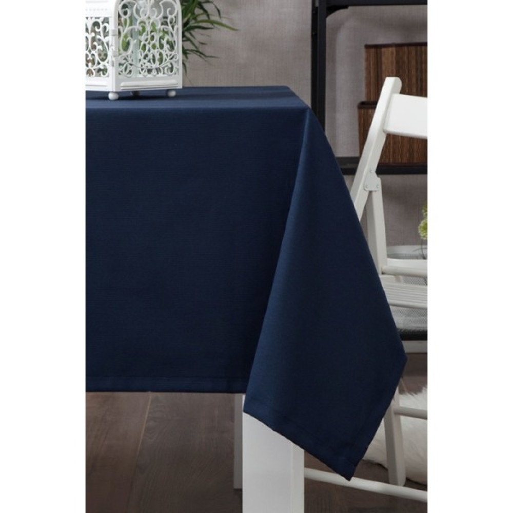 Zeze Home Lacivert Dertsiz Leke Tutmaz Duck Kumaş Masa Örtüsü - 140 x 300 cm Masa Örtüsü Fiyatı