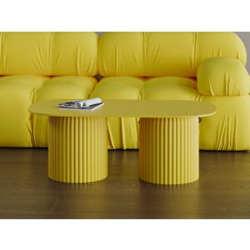 Zeze Home Seton Orta Sehpa Krom Sarı Orta Sehpa Fiyatı