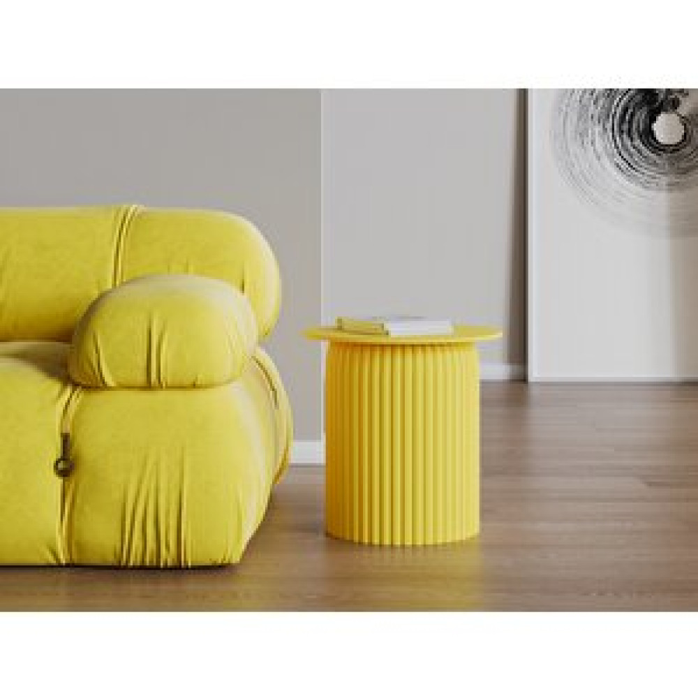 Zeze Home Seton Sehpa 45 Cm Krom Sarı Yan Sehpa Fiyatı