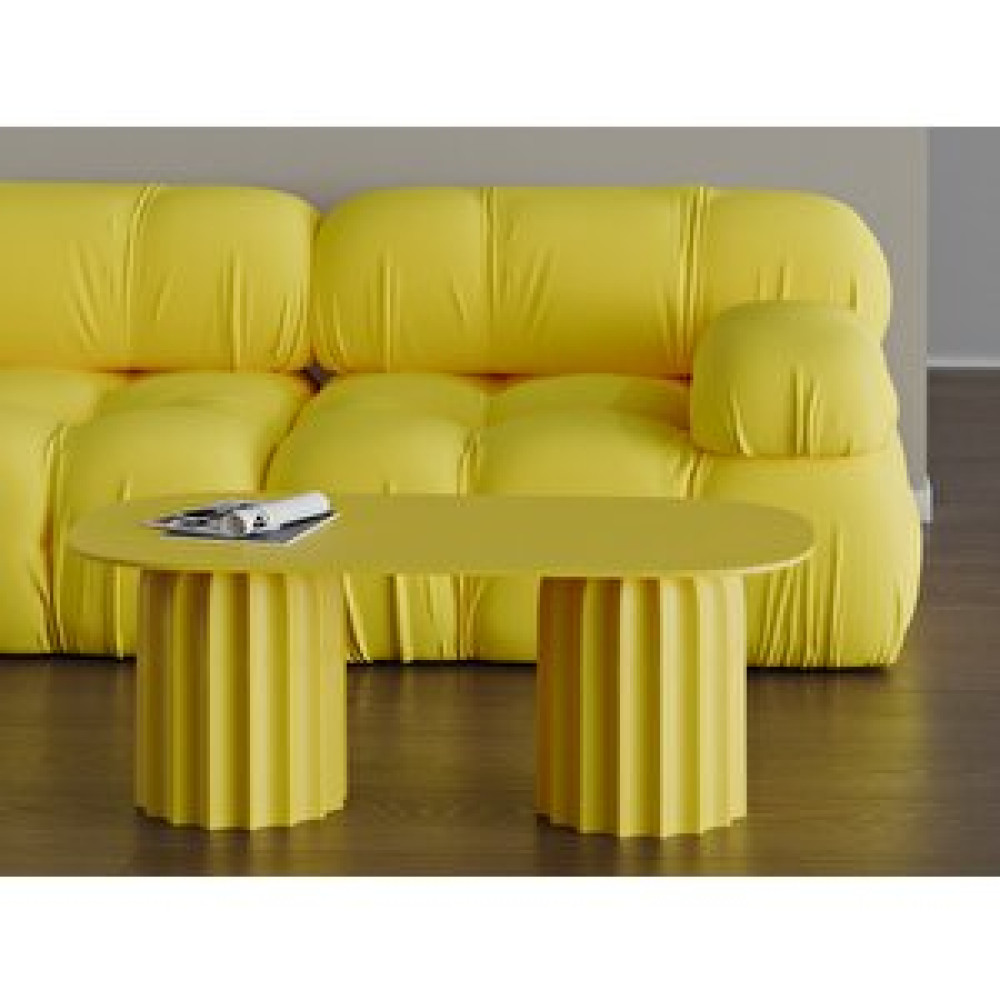 Zeze Home Tonia Orta Sehpa Krom Sarı Orta Sehpa Fiyatı