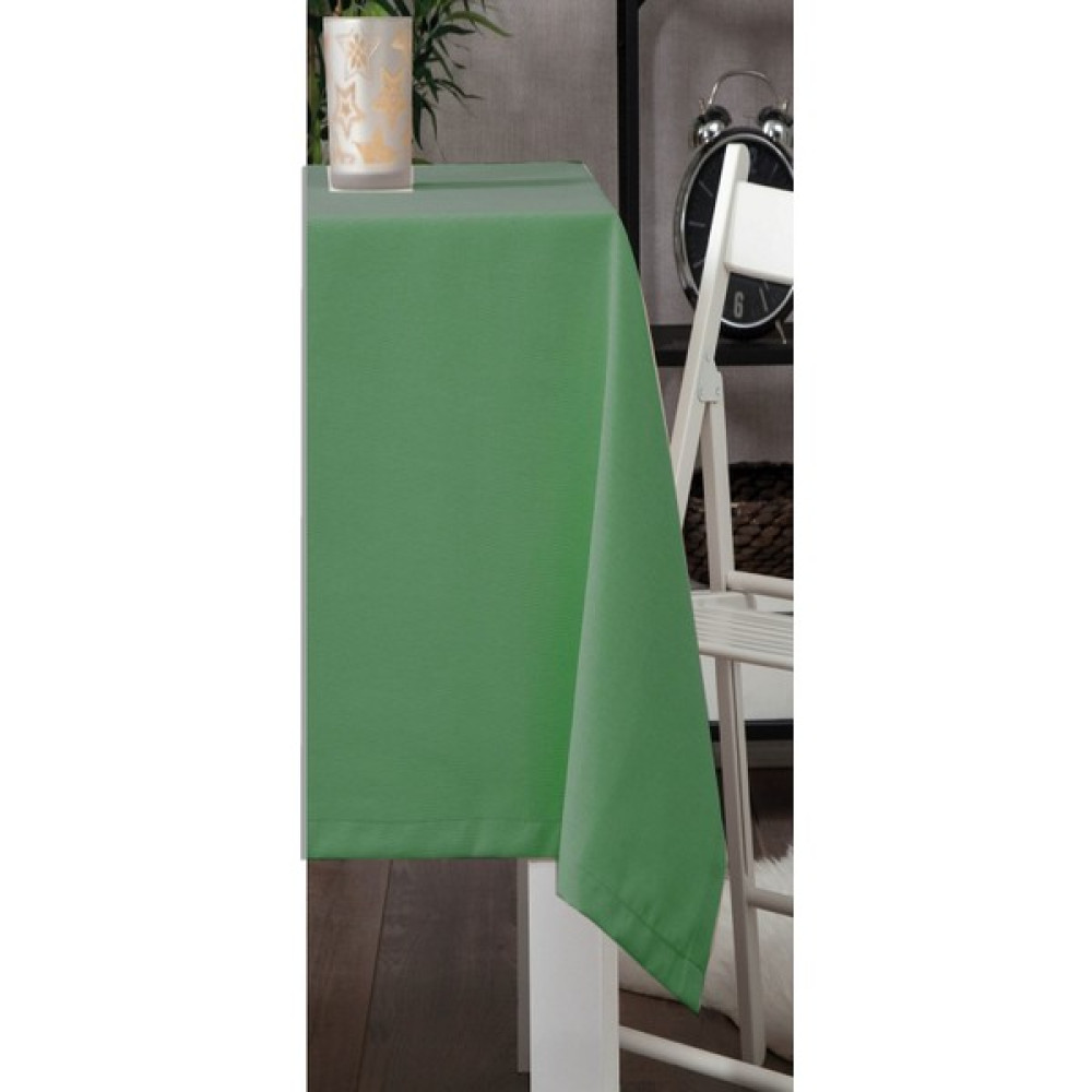 Zeze Home Yeşil Dertsiz Leke Tutmaz Duck Kumaş Masa Örtüsü - 130 x 130 cm Masa Örtüsü Fiyatı