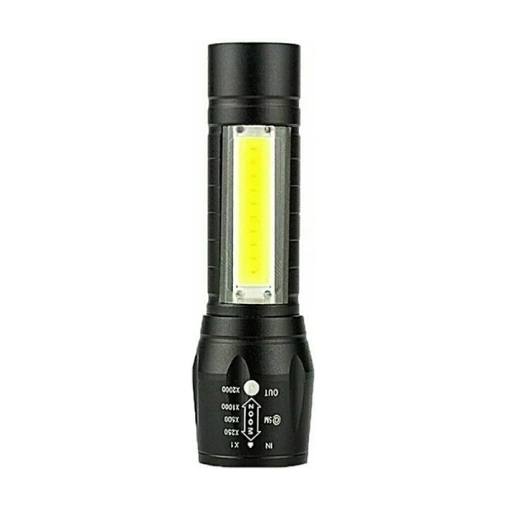 ZFN Ayarlanabilir Güçlü USB Şarjlı El Feneri Kutulu Çakarlı Kamp Feneri Avcılık Feneri + Cob LED Lamba El Feneri Fiyatı