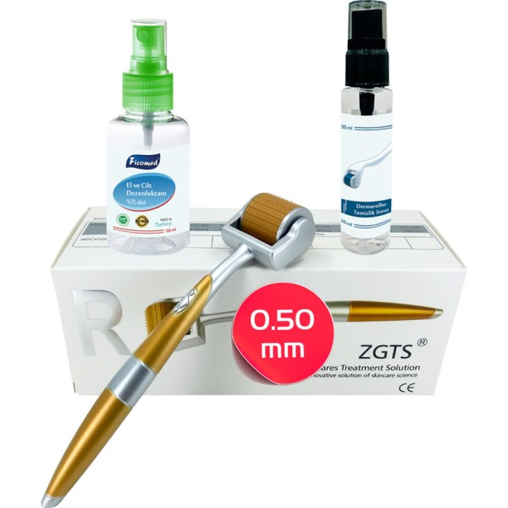 Zgts Gold Line 0.50mm Titanyum 192 İğneli Derma Roller Cilt & Yüz Temizleme Cihazları Fiyatı