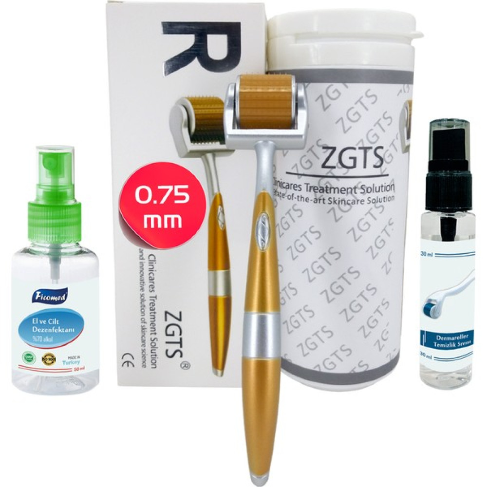 Zgts Gold Line 0.75mm Titanyum 192 İğneli Derma Roller Cilt & Yüz Temizleme Cihazları Fiyatı