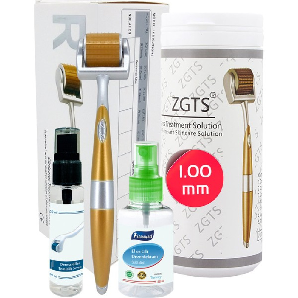 Zgts Gold Line 1.00mm Titanyum 192 İğneli Derma Roller Cilt & Yüz Temizleme Cihazları Fiyatı