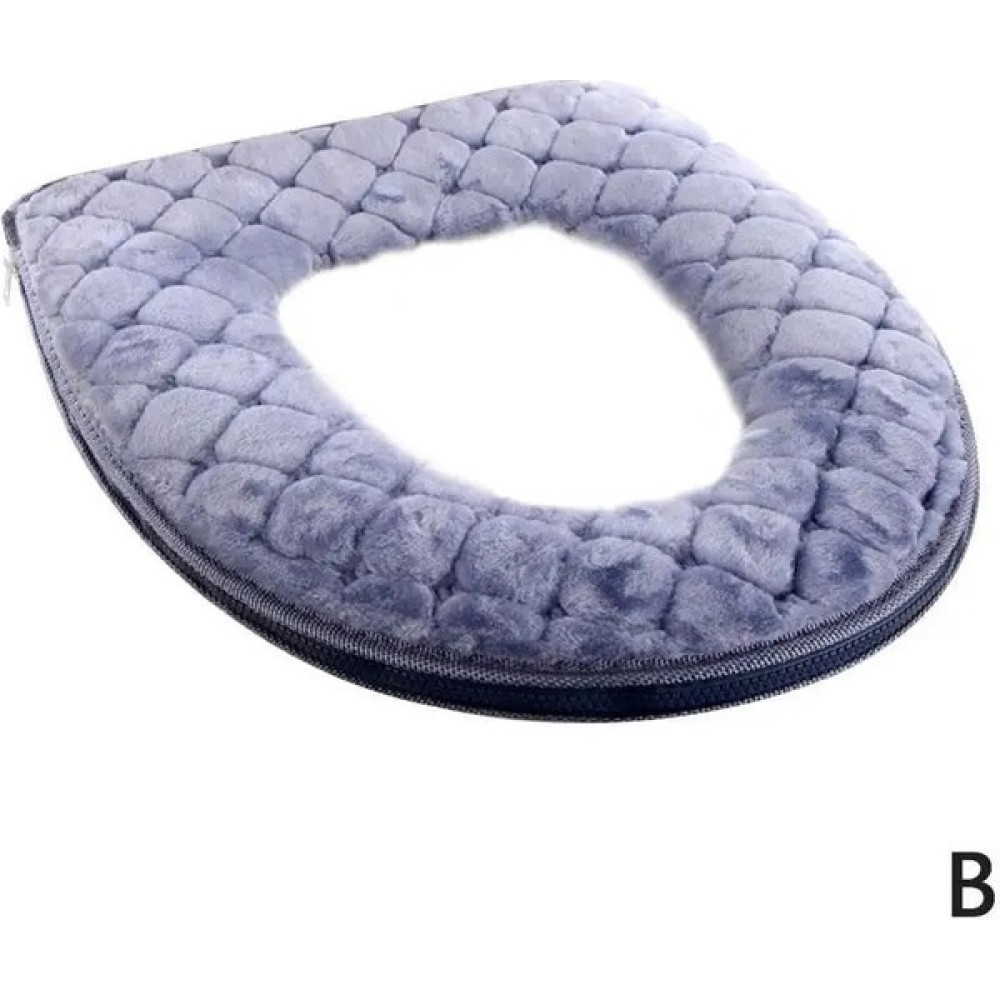Zhaowen Shop B Tarzı Sıcak Klozet Kapağı Banyo Klozet Paspası Örtüsü Yıkanabilir Kapak 30CM Pedler Yastık Yumuşak Klozet Sıcak Banyo Koltuğu Aksesu... Klozet Kapağı Fiyatı