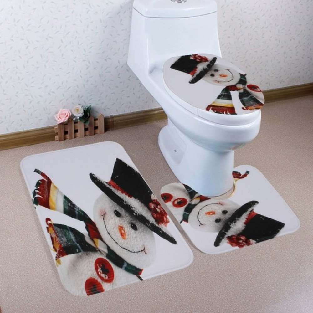 Zhaowen Shop Noel Banyo Paspası16 Stili Noel Banyo Paspas Wc Klozet Kapağı Klozet Klozet Isıtıcı Tapas Klozet Kapağı Süsleme Küvet Noel Banyo Komod... Klozet Kapağı Fiyatı