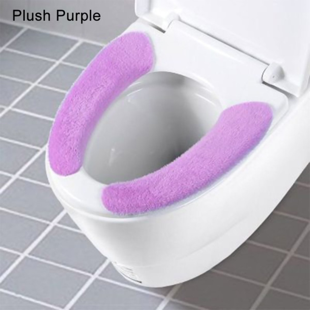 Zhaowen Shop Peluş Mor Tarzı 1 Pair Taşınabilir Peluş Warmtoilet Koltuk Dolum Yumuşak Yıkanabilir Banyo Tuvalet Paspas Koltuk Örtüsü Yeniden Kullan... Klozet Takımı Fiyatı