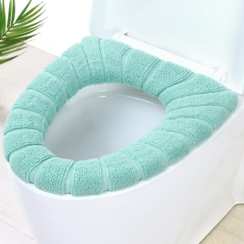 Zhaowen Shop Yeşil Stil O-Tipi Klozet Kapağı Mat Yıkanabilir Yumuşak Isıtıcı Kapak Minder Pedi Banyo Tuvalet Aksesuarları Komodin Klozet Kapağı Sta... Klozet Kapağı Fiyatı