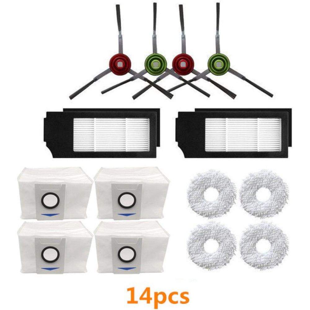 Zhicheng Ecovacs Deebot X1 / T10 Omni Robot Süpürge Parçaları Için Paspas Bezi + Toz Torbası + Hepa Filtre (Yurt Dışından) - 14 Adet Oto Boyaları Fiyatı