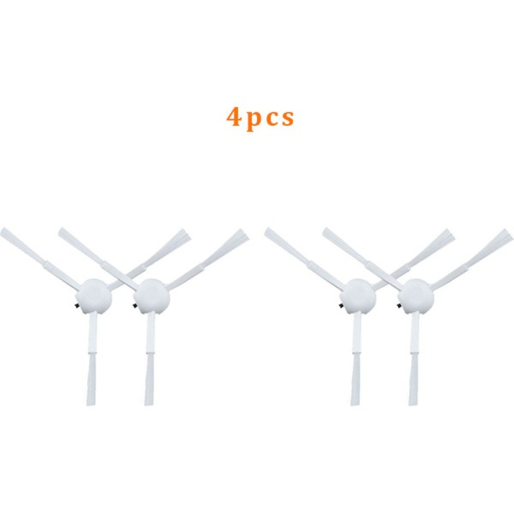 Zhicheng Xiaomi Dreame D9/F9/L10/S10/D10/MAX*PRO*PLUS*MISTRAL/ RLS3D/L10S Ultr Robot Elektrikli Süpürge Için Beyaz Yan Fırça (Yurt Dışından) - 4 Adet Elektrikli Süpürge Aksesuarları Fiyatı