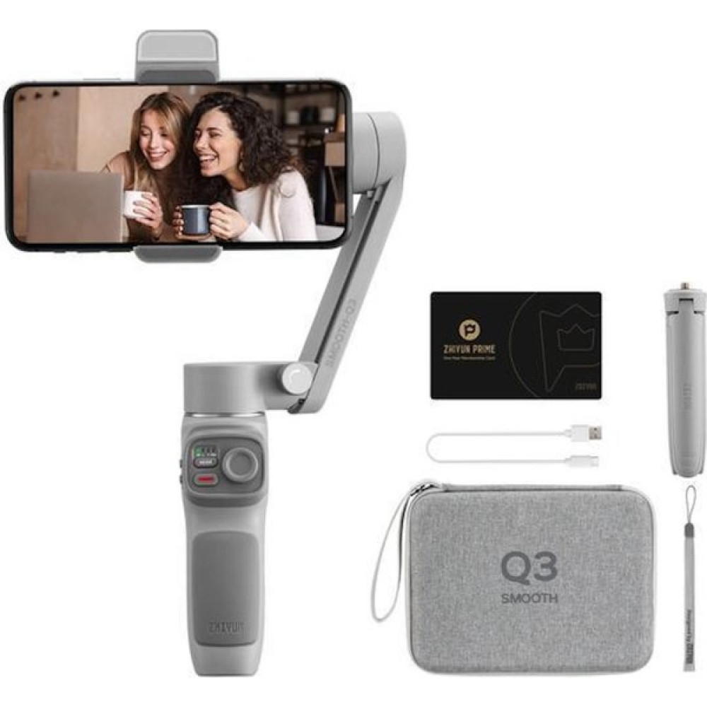 Zhiyun Smooth Q3 Combo Akıllı Telefon Görüntü Sabitleyici Gimbal - Gri Dijital Kamera Aksesuarları Fiyatı