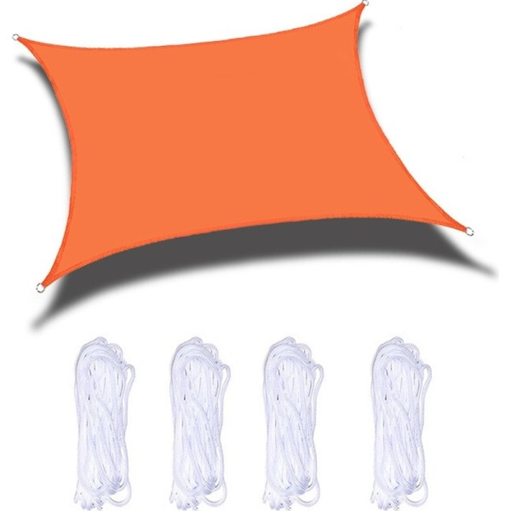 ZHKJ Shop Açık Bahçe Güneşlik Yelken Su Geçirmez Anti-Uv Gölgelik, Boyut5m x 6m (Turuncu) (Yurt Dışından) Çadır Fiyatı