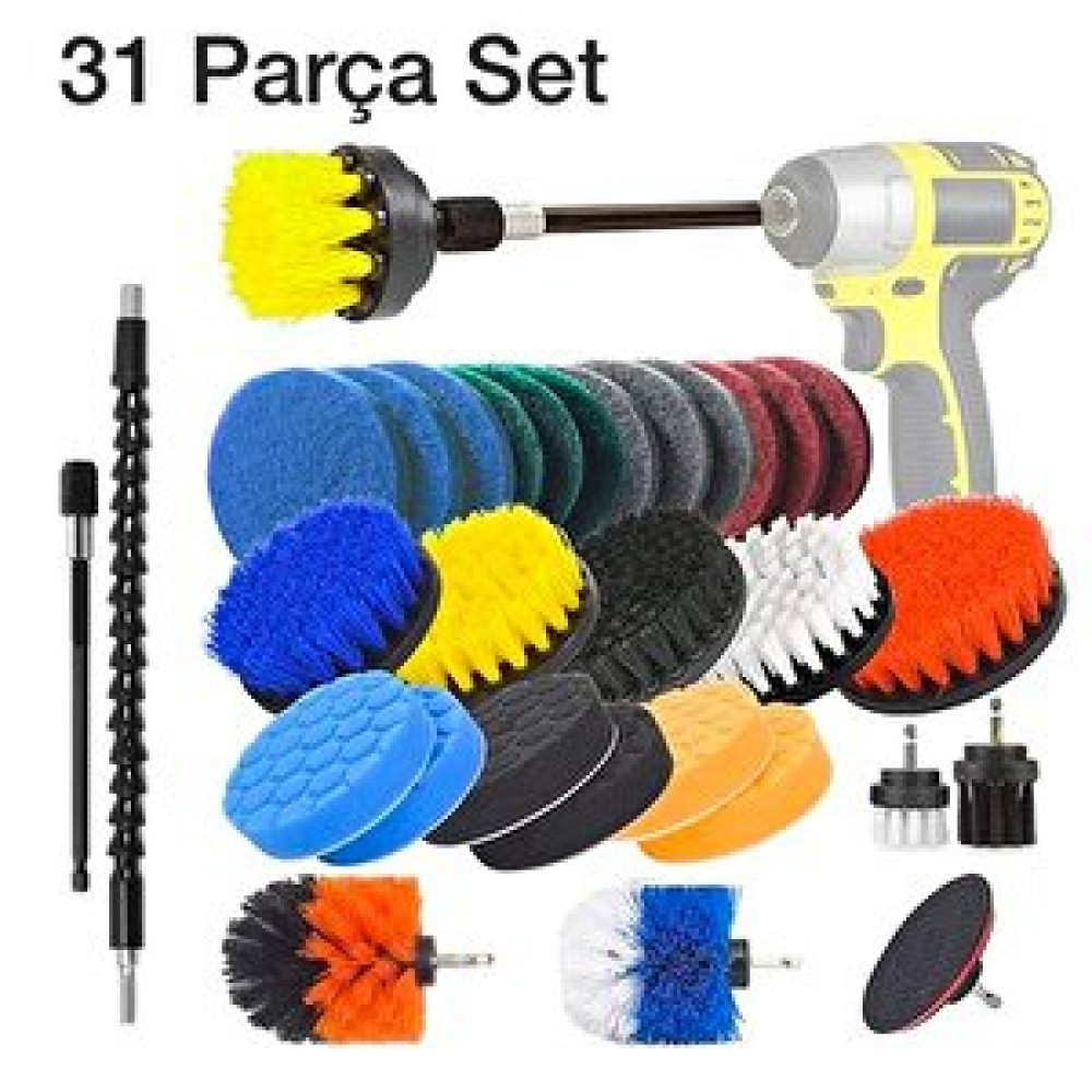Zhltools 31 Parça Çok Amaçlı Ev Banyo Ve Araç Matkap Ucu Temizlik Seti Matkaplar Fiyatı
