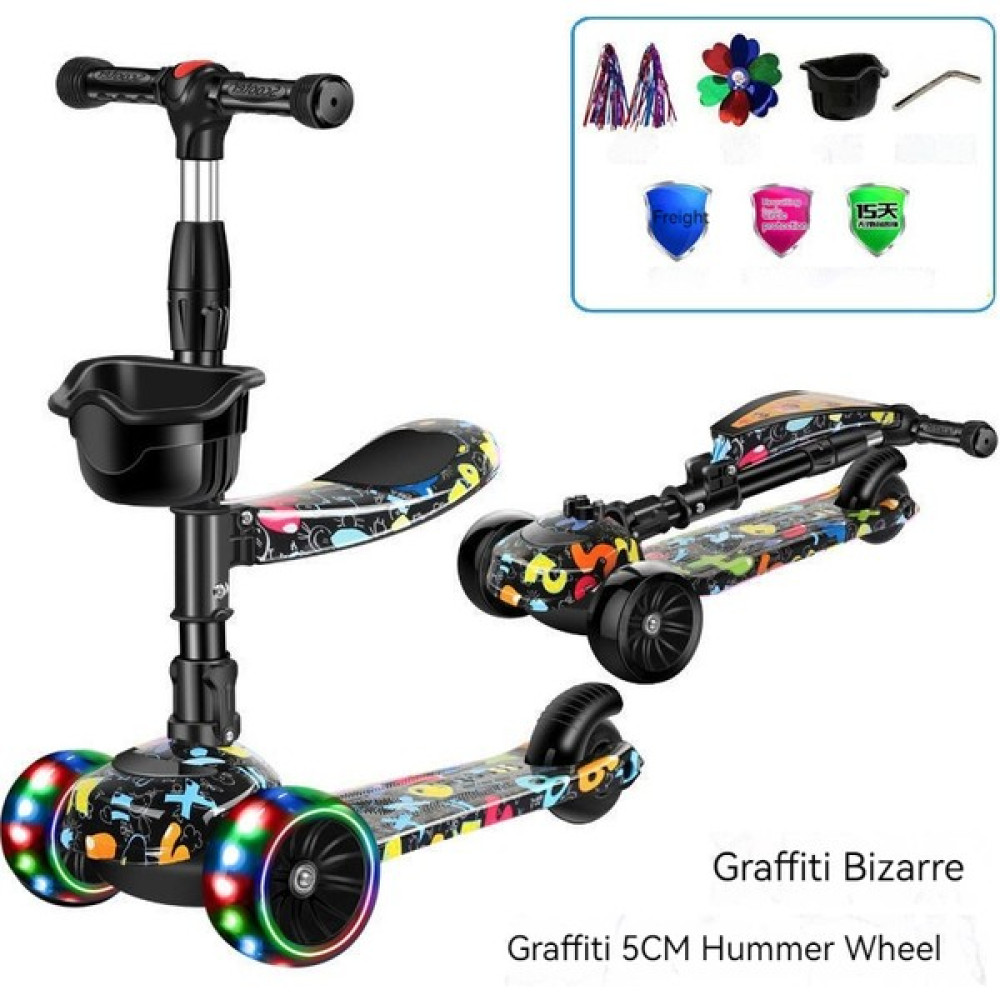 Zhouxue Bebek Kayar Katlanır Büyük Tekerlek Flaş Yoyo - Graffiti Garip Flaş 5cm Hummer Çarkı (Yurt Dışından) - Bebek Çocuk Bisikletleri Açık Hava, Deniz ve Spor Oyuncakları Fiyatı
