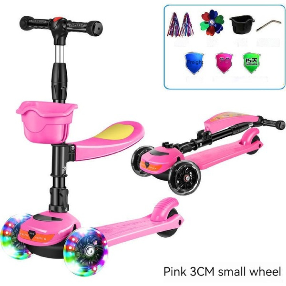 Zhouxue Bebek Sürgülü Katlanır Parıltılı Çark - Sakura Pembe Parıltılı Çark (Yurt Dışından) - Bebek Çocuk Bisikletleri Açık Hava, Deniz ve Spor Oyuncakları Fiyatı