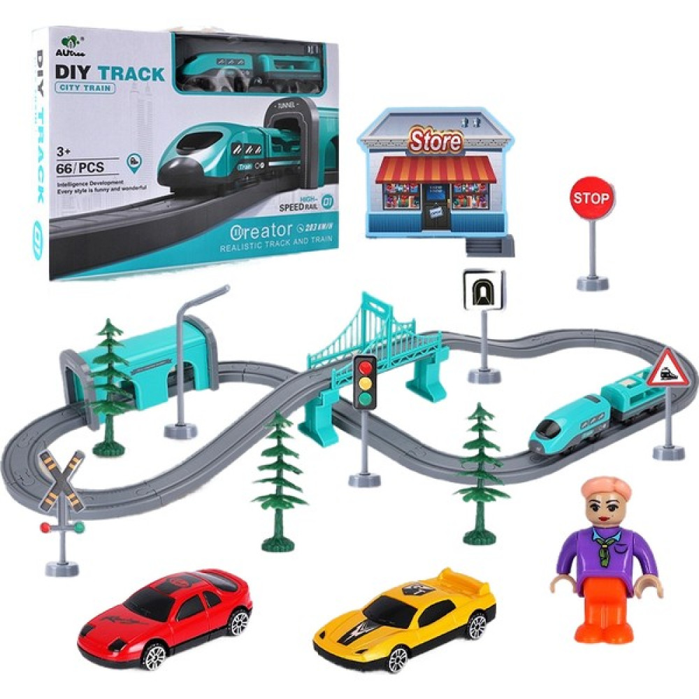 Zhouxue Orbital Yüksek Hızlı Tren Oyuncak Seti-Kentsel Raylı Tren 66PCS (Yurt Dışından) - Yeşil Diğer Fiyatı