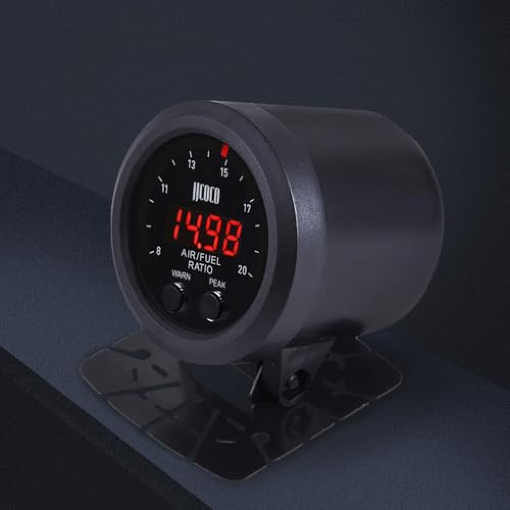 ZHSYMX Universal Digital Wideband Air/Fuel Ratio AFR Gauge - 2-1/16"(52mm) - Wideband UEGO AFR O2 Oxygen Sensor Controller Gauge