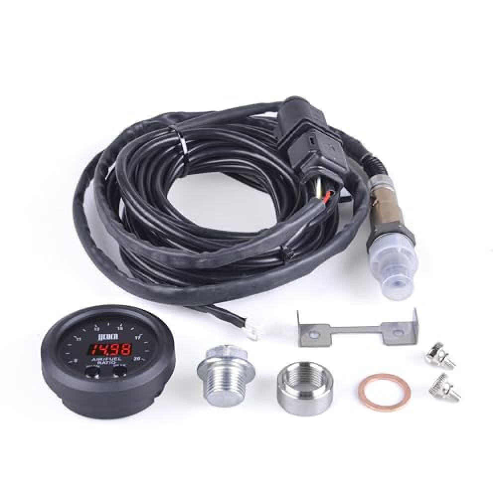 ZHSYMX Universal Digital Wideband Air/Fuel Ratio AFR Gauge - 2"(52mm) with LSU4.9 Sensor - Wideband UEGO AFR O2 Oxygen Sensor Controller Gauge