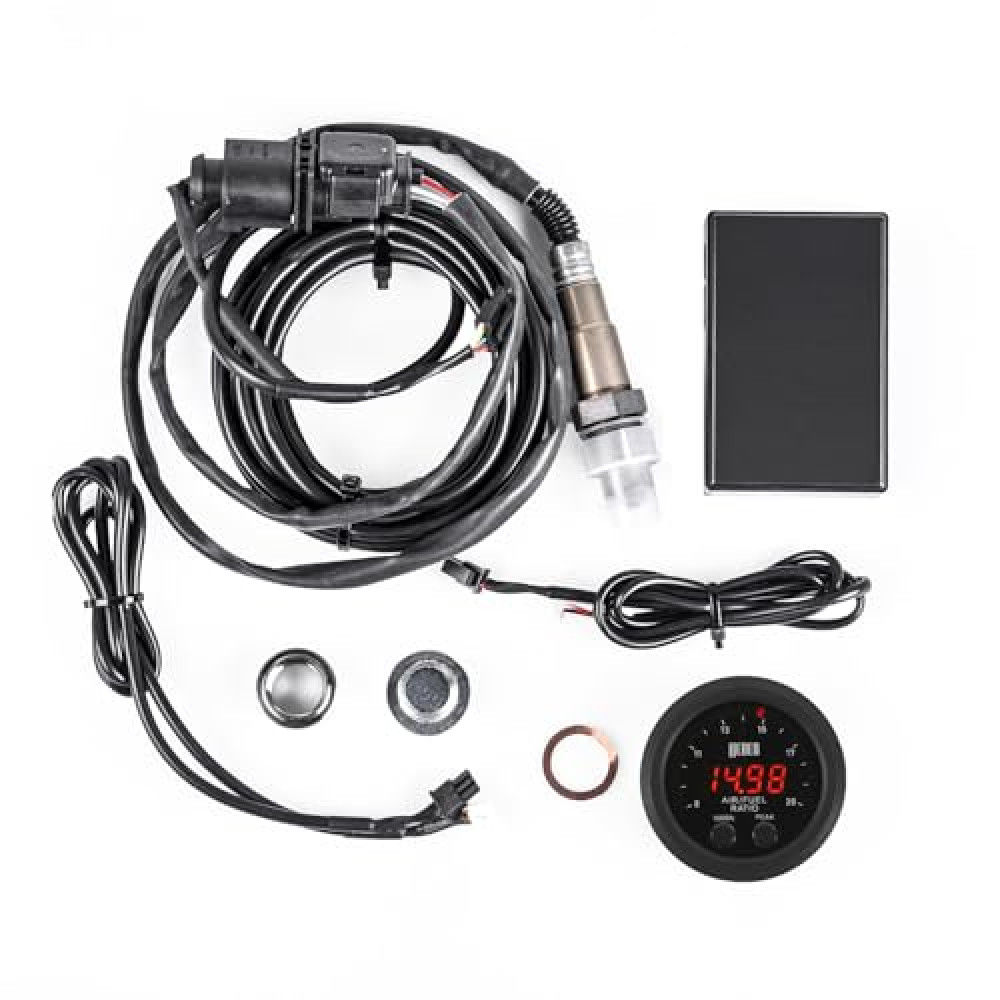 ZHSYMX Universal Digital Wideband Air/Fuel Ratio AFR Gauge Kit - 2"(52mm) with LSU4.9 Sensor and Controller Box-Wideband UEGO AFR O2 Oxygen Sensor Controller Gauge