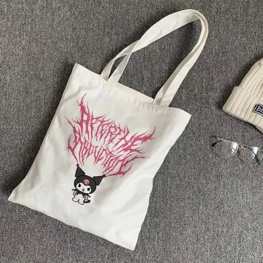 ZhuningShop3 1HY2K008 Stili Shopping Bags Harajuku Y2K Cloth Bag Groceries Burlap Designer Handbags Reusable Women's Canvas Shopper Shoping Tote (Y... Erkek Postacı Çanta Fiyatı